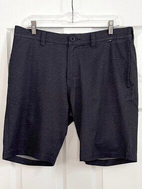 Travis Mathew Marshland Golf Shorts 10" - Black - Size 34